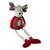 19.75" Plaid Elk Sitting with Dangling Legs Tabletop Decoration - IMAGE 3