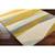6' x 9' Gold Yellow and Slate Gray Rectangular Wool Area Throw Rug