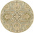 6' Cornelian Dove Gray and Green Contemporary Hand Tufted Round Wool Area Throw Rug - IMAGE 1