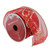 Cranberry Red and Gold "Merry Christmas" Wired Christmas Craft Ribbon 2.5" x 10 Yards - IMAGE 1