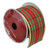 Red and Green Striped Wired Christmas Craft Ribbon 2.5" x 10 Yards - IMAGE 1