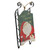 19.5" Hanging Wooden and Metal Santa Claus LED Decorative Christmas Sleigh - IMAGE 1