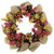 Rustic Burlap Fall Harvest Wreath with Acorns and Berries, 18-Inch - IMAGE 1