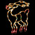 Lighted Reindeer Christmas Window Silhouette - 18" - White - Multicolor Lights - IMAGE 1