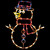 Lighted Snowman Window Silhouette Christmas Decoration - 18" - Multi Lights - IMAGE 1