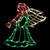 Lighted Trumpeting Angel Window Silhouette Christmas Decoration - 18" - IMAGE 1