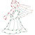 Lighted Trumpeting Angel Window Silhouette Christmas Decoration - 18" - IMAGE 2