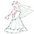 18" Lighted Trumpeting Angel Christmas Window Silhouette Decoration - IMAGE 2