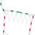 Lighted Stocking Silhouette Window Christmas Decoration - 18" - Red and Green - IMAGE 6