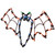 LED Lighted Bat Halloween Window Decoration - 15" - Multicolor - IMAGE 4