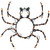 Lighted Spider Halloween Window Decoration - 14" - IMAGE 2