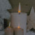 LED Lighted Flickering Candles and Winter Wooden Trees Canvas Wall Art - 12" x 15.75" - IMAGE 2