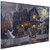 LED Lighted Creepy Haunted House Halloween Canvas Wall Art - 11.75" x 15.75" - IMAGE 4