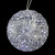 6" White LED Lighted Hanging Christmas Crystal Sphere Ball Outdoor Decoration - IMAGE 1