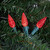 LED Faceted C6 Christmas Lights - Red - 23' Green Wire - 70ct - IMAGE 4