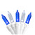 LED Mini Christmas Lights - Blue and Pure White - 16.25' White Wire - 50ct - IMAGE 1