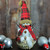 13.5" Holiday Moments Snowman with Red Plaid Scarf and Hat Christmas Table Top Decoration - IMAGE 3