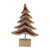 17" Red and Brown Plaid Rustic Tree Christmas Tabletop Decoration - IMAGE 1