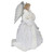 14" Lighted Fiber Optic Angel with White Gown Christmas Tree Topper - IMAGE 2