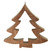 7" Brown Glittered Cutout Christmas Tree Ornament - IMAGE 2