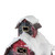 11.75" Red and White Plaid Snow Covered Barn Christmas Decoration - IMAGE 3