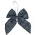 5.25" Blue Small Double Loop Christmas Bow Wall Decor - IMAGE 3