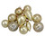 36ct Champagne Gold 2-Finish Christmas Asymmetrical Ornaments 8" - IMAGE 2