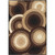 8.75' x 12.75' Intramural Spheres Brown and Beige Rectangular Area Throw Rug - IMAGE 1