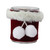 3.25" Cherry Red and White Santa Claus Candle Holder - IMAGE 1