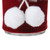 3.25" Cherry Red and White Santa Claus Candle Holder - IMAGE 2