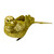 Glittered Bird Clip-On Christmas Ornament - 6" - Gold-tone - IMAGE 3