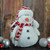 11” “Let it Snow” Arctic White and Candy Apple Red Decorative Snowman Figurine - IMAGE 3