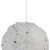 4" White and Silver with Stars Ball Christmas Ornament - IMAGE 2