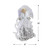 16" White and Silver Lighted Angel Sequined Gown Christmas Tree Topper - IMAGE 4