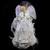 16" White and Silver Lighted Angel Sequined Gown Christmas Tree Topper - IMAGE 2