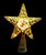 11" Lighted Gold Swirl Glittered Christmas Star Tree Topper - Clear Lights - IMAGE 2