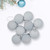 2-Finish Glass Ball Christmas Ornaments - 2.5" (65mm) - Pearl White - 9ct - IMAGE 3