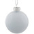 2-Finish Glass Ball Christmas Ornaments - 2.5" (65mm) - Pearl White - 9ct