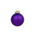 Shiny and Matte Purple Glass Ball Christmas Ornaments - 1.5" (40mm) - Purple - 10ct - IMAGE 4