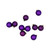Shiny and Matte Purple Glass Ball Christmas Ornaments - 1.5" (40mm) - Purple - 10ct