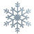 4.75" Blue and White Glittered Snowflake Christmas Ornament - IMAGE 1