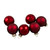 10ct Burgundy Red 2-Finish Glass Christmas Ball Ornaments 1.75" (45mm) - IMAGE 3