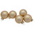 10ct Champagne Gold Shiny and Matte Glass Christmas Ball Ornaments 1.75" - IMAGE 4