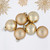 2-Finish Christmas Glass Ball Ornaments - 1.5" (40mm) - Champagne Gold - 10ct - IMAGE 1