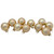 10ct Champagne Gold Shiny and Matte Glass Christmas Ball Ornaments 1.75" - IMAGE 1