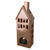 10.5" Shiny Copper Ceramic House Tea Light Candle Holder - IMAGE 1