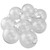 9ct Shiny Clear Glass Christmas Ball Ornaments 2.5" (65mm) - IMAGE 1