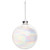 Iridescent Christmas Glass Ball Ornaments - 2.5" (65mm) - Clear - 9ct - IMAGE 3