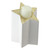 6.25" Champagne Gold and White Glittered Candle Holder - IMAGE 1