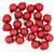 2-Finish Mini Christmas Glass Ball Ornaments - 1" (25mm) - Red - 24ct - IMAGE 5